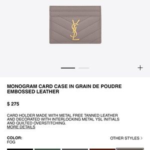 Ysl card holder